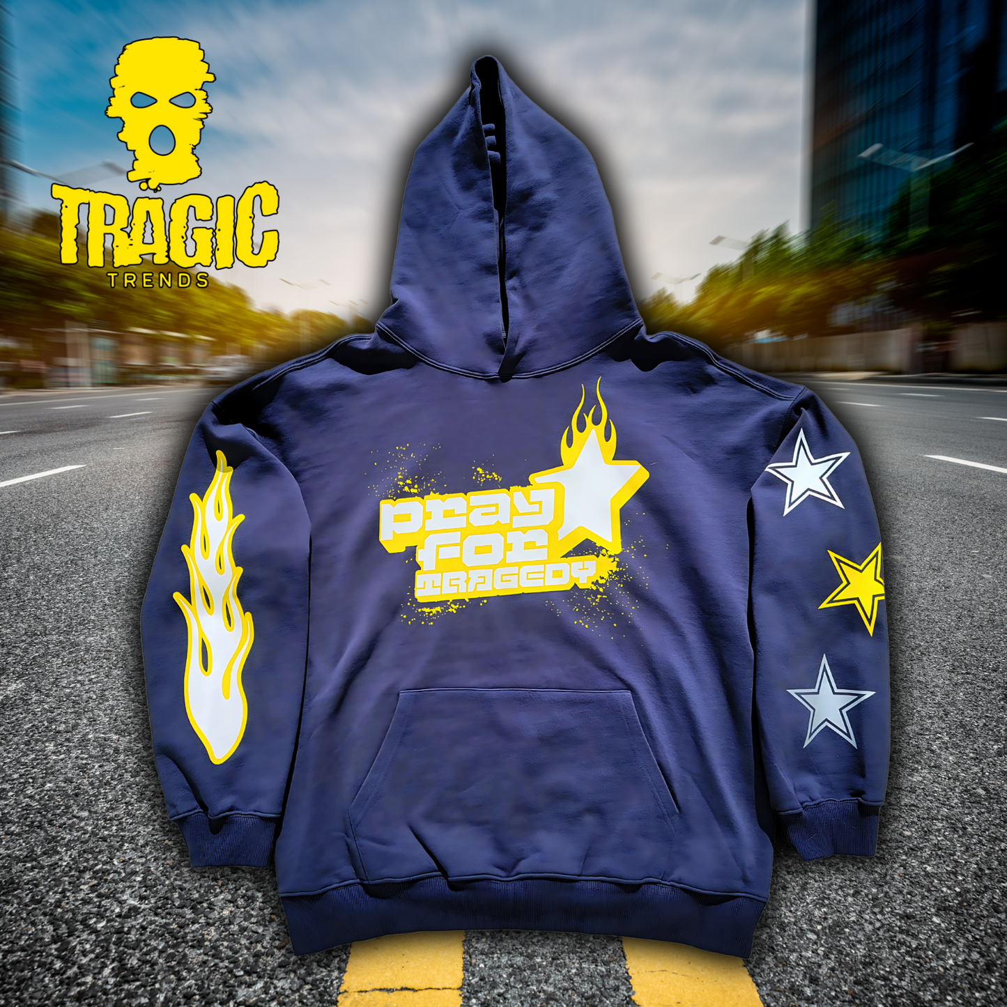 "PRAY FOR TRAGEDY" SWEATSUIT