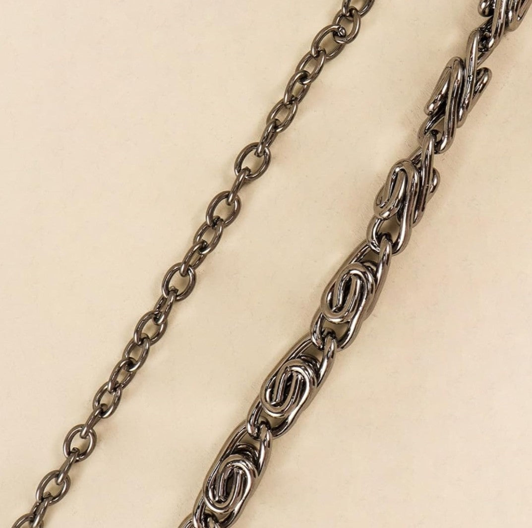 DOUBLE LOOP SKELTON PANTS CHAIN