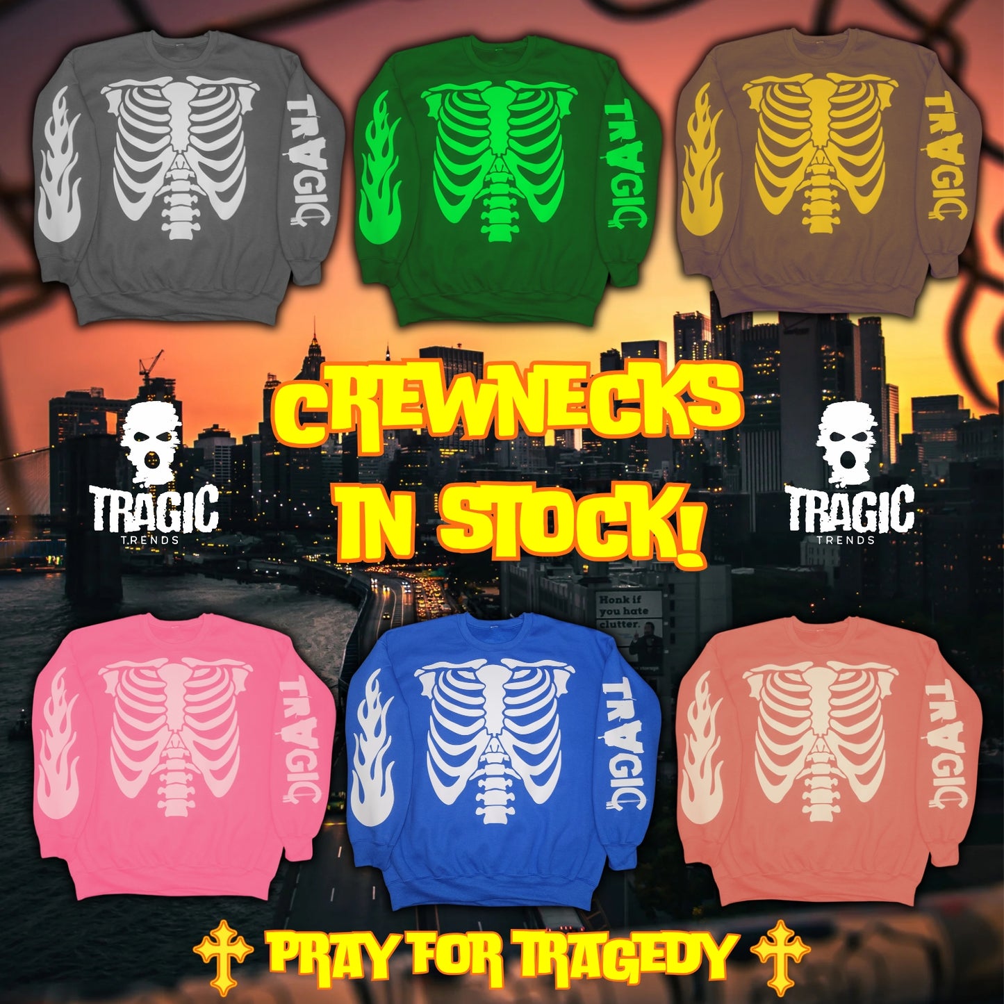 Skeleton crewneck