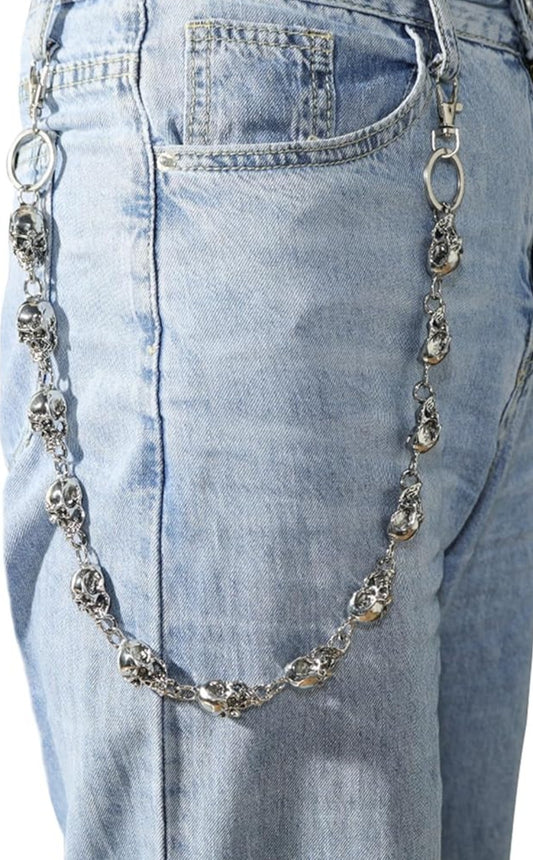 Skull Face Pants Chain